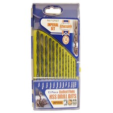 Faithfull Hss Drill Bit Set Of 13 1/16-1/4 X 1/64