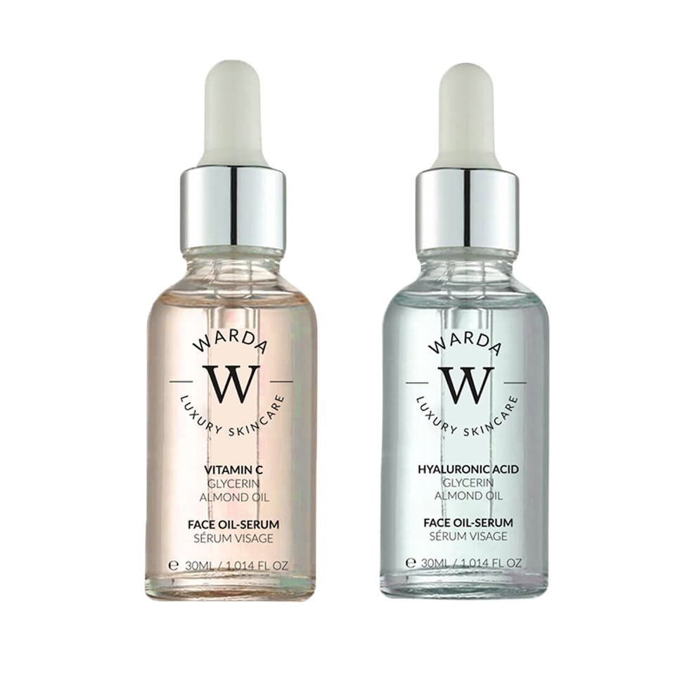 image 1 of Warda Luxury Skincare Vitamin C Glow Boost Oil-Serum 30ml + Hyaluronic Acid Hydration Boost Oil Serum 30ml