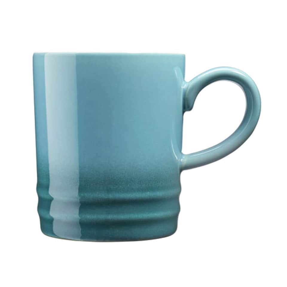 image 1 of Cooks Professional 4 Piece Mug Set |  Durable Dishwasher Safe Stoneware | 350ml | Blue | Teal