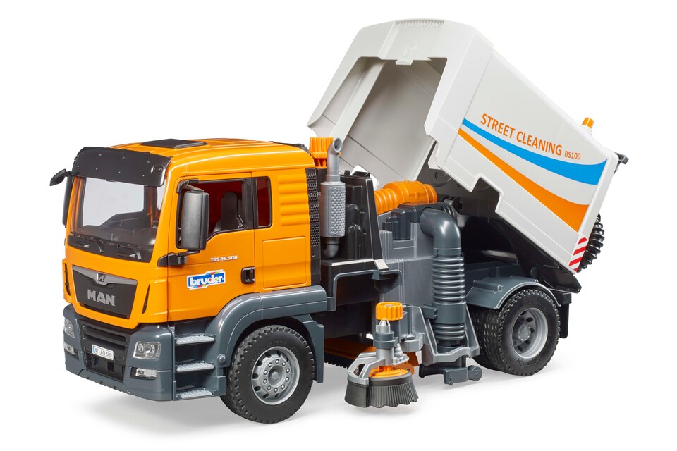 image 1 of Bruder MAN TGS Street Sweeper Detailed Vehicle & Playset Model