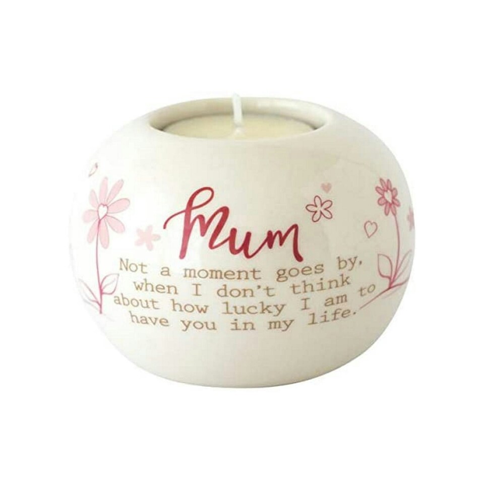 Said with Sentiment Ceramic Tealight Holder - Mum N/A