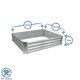 image 3 of Harbour Housewares Square Galvanised Steel Raised Garden Bed - 120cm x 120cm - Anthracite