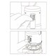 image 3 of SPARES2GO Adjustable Dual Flush Toilet Valve Concealed Cistern with Push Button (1.5" / 2" Outlet, 300mm Cable)