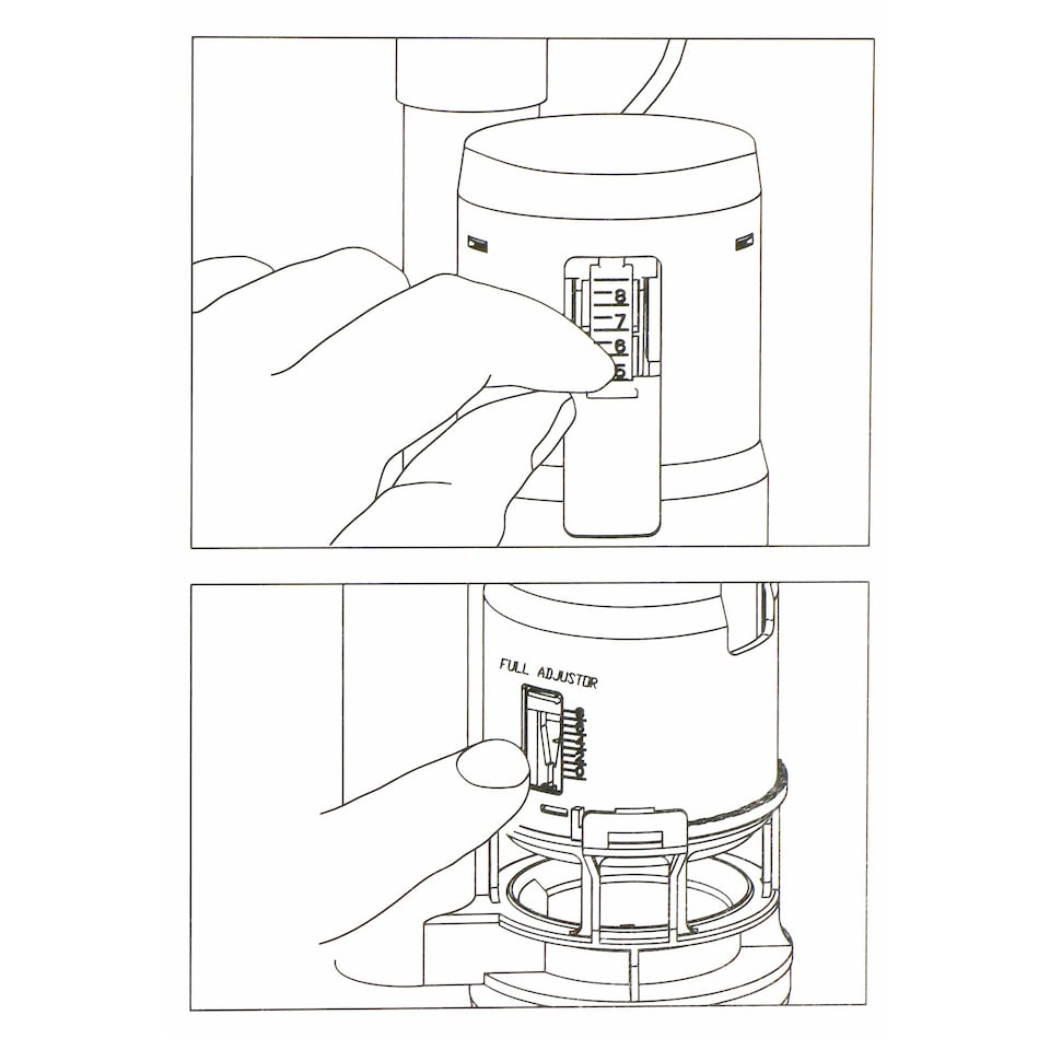 image 1 of SPARES2GO Adjustable Dual Flush Toilet Valve Concealed Cistern with Push Button (1.5" / 2" Outlet, 300mm Cable)