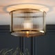 image 2 of Ridgeton Decorative Flush Ceiling Lamp Antique Brass