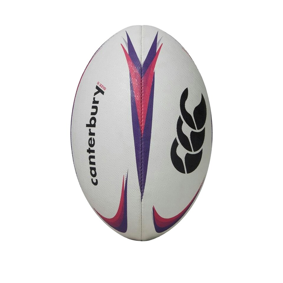 Canterbury Mentre Rugby Ball - White/Violet - 3