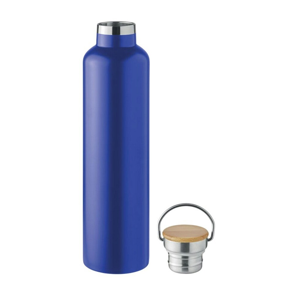 image 1 of MidOcean Helsinki Large Double Wall 1L Flask - Blue - One Size Blue | One Size