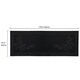 image 5 of JVLFoliage Rubber Scraper Doormat and Patio Mat Set, Black