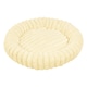 image 1 of Living and Home 6 Colour Soft Donut Pet Bed for Cats & Dogs,Warm & Cosy Retreat | Yellow | Pastel Yellow | M