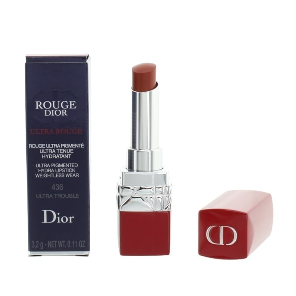 image 1 of Dior Rouge Red Lipstick Ultra Rouge 436 Ultra Trouble N/A