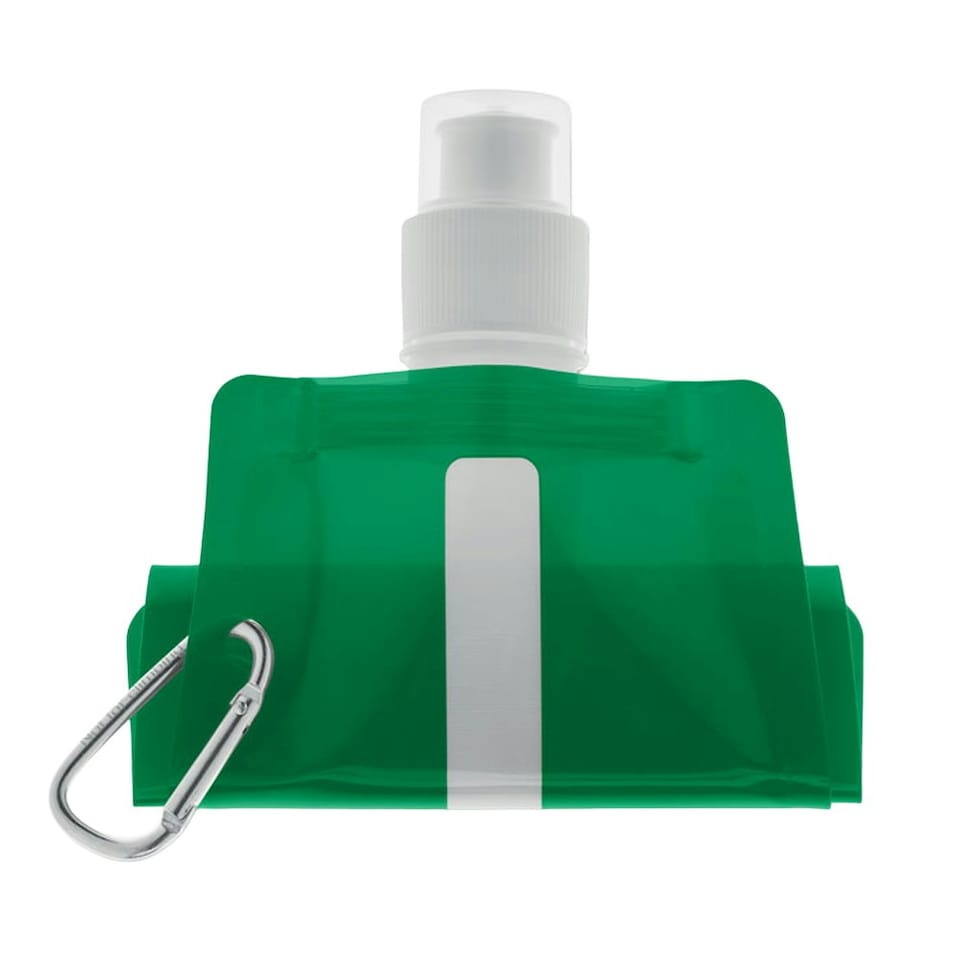 image 1 of MidOcean Gates Plain Foldable 480ml Water Bottle - Transparent Green - One Size Green | One Size