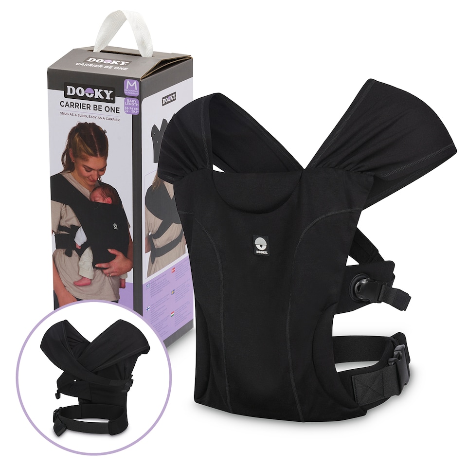 image 1 of Dooky Be One Baby Carrier Black