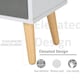 image 5 of HOMCOM Freestanding 4 Cube Storage Cabinet Unit Bookcase w/ 2 Drawer