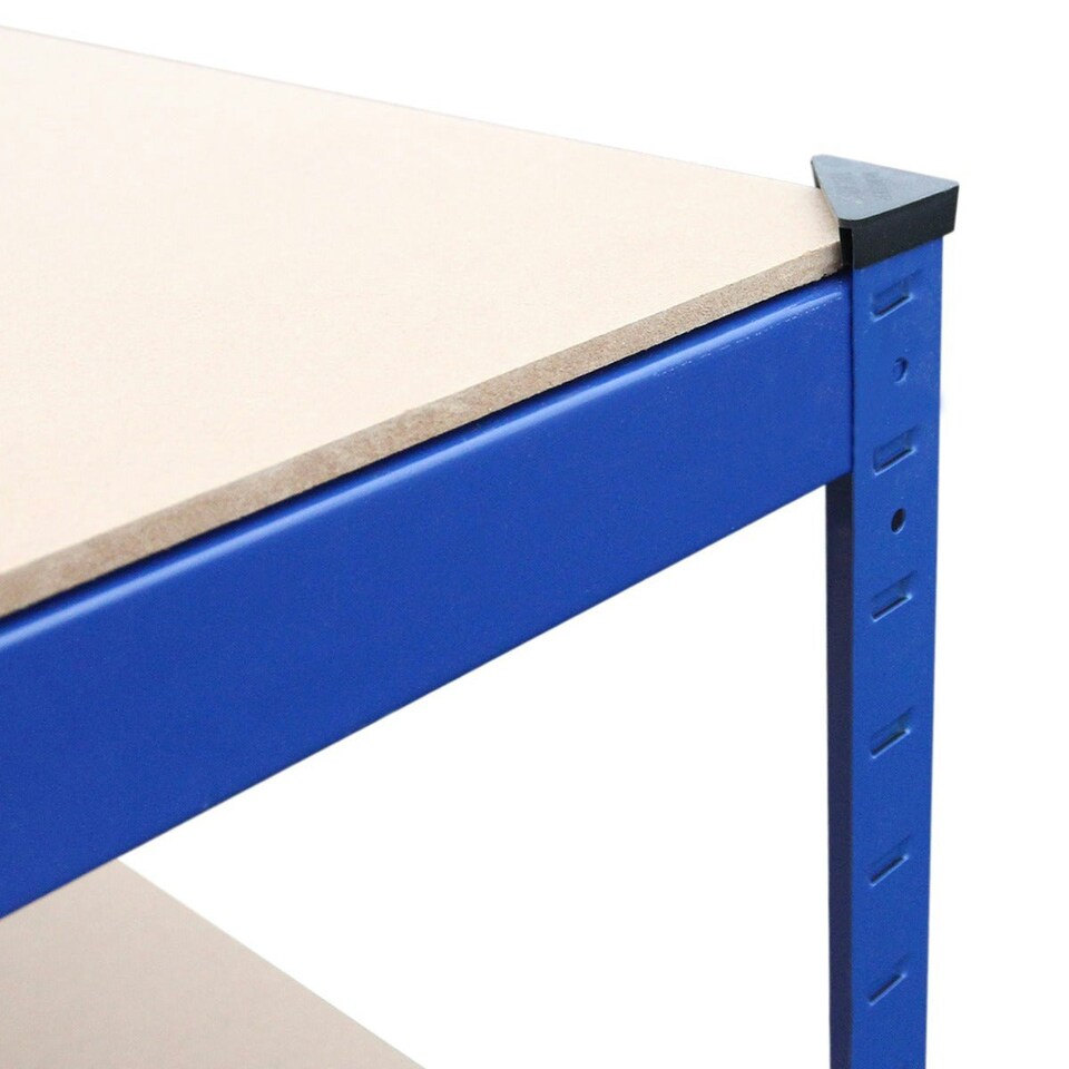 image 1 of Garage Racking - Junk Eater Bundle - Boltless 5 Tier Garage Shelves Blue