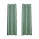 image 1 of Duck Egg Eyelet Curtains - Thermal Blackout Curtains - 46" x 63" Drop - 2 Panel Blue