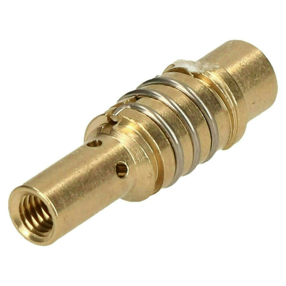 image 1 of Mig Welding Torch Tip Adapter Right Hand Thread & Spring Shroud Support MB15