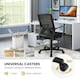 image 7 of COSTWAY Home Office Chair Ergonomic Desk Chair Black Black