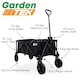 image 2 of GardenTek Folding Garden Buggy Trolley / Cart / Wagon Wheeled 120kg Load 135L Capacity | GTW220