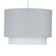 image 2 of First Choice Lighting Pair of Grey Ombre 2 Tier Ceiling Light Shades Grey
