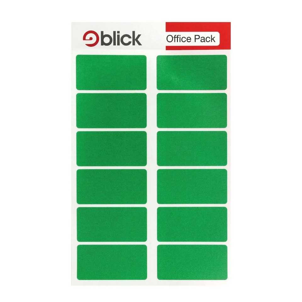 image 1 of Blick Labels in Office Packs 25mmx50mm Green (Pack of 320)