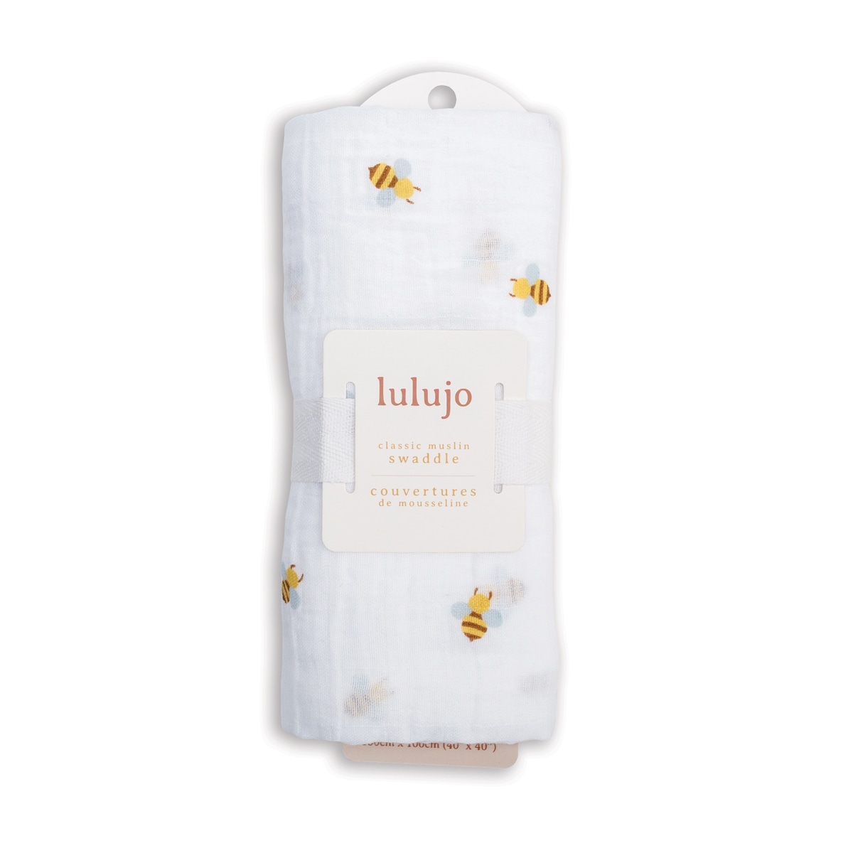 Lulujo Muslin Swaddle - Bees