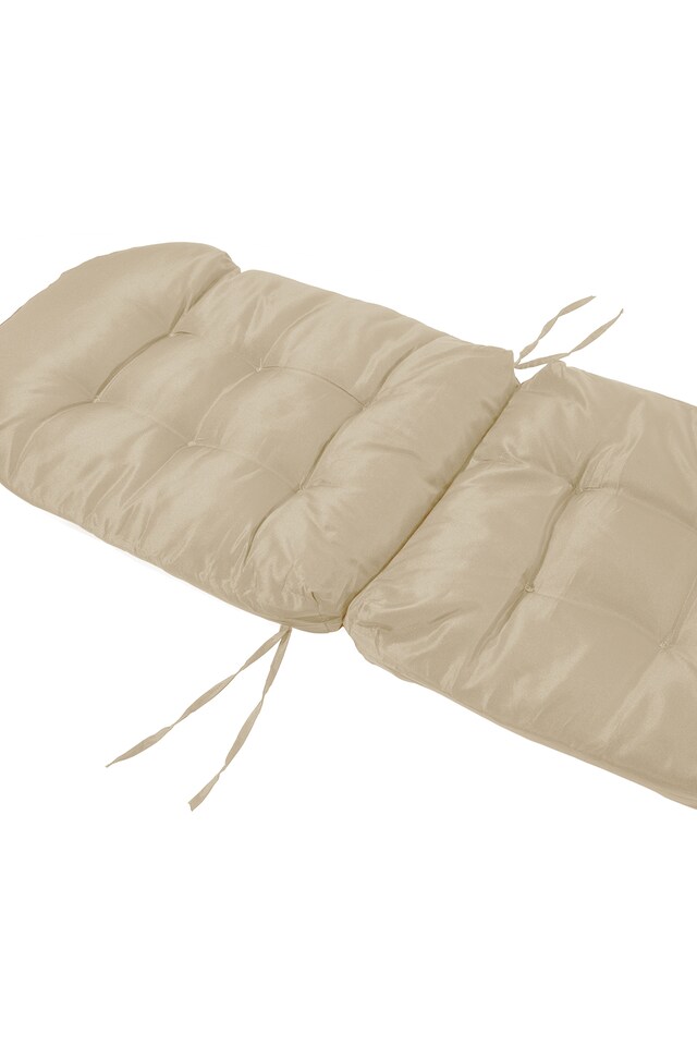 image 1 of Living and Home Outdoor Waterproof Tufted Swing Seat Cushion, Khaki-110cm | Cream