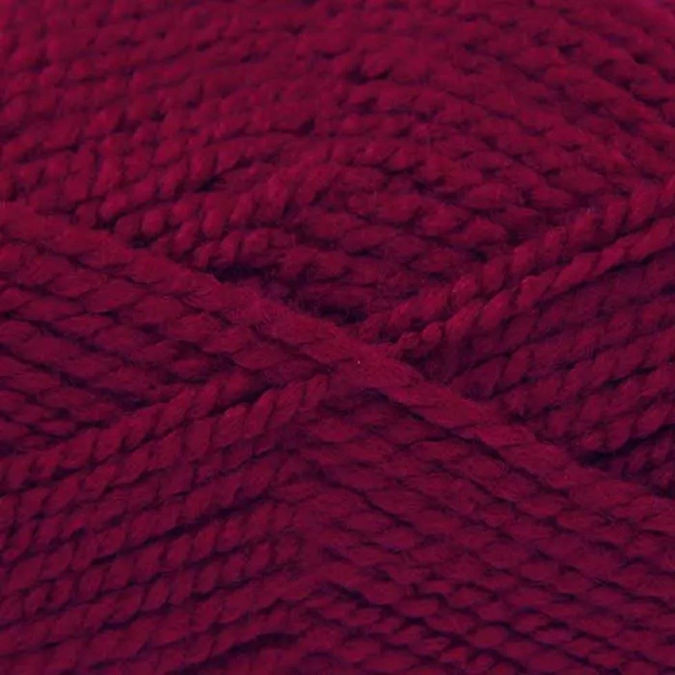 King Cole Wine Big Value Chunky Yarn (Value Pack 12 x 100g Balls) For Crochet, Knitting - 152m per ball