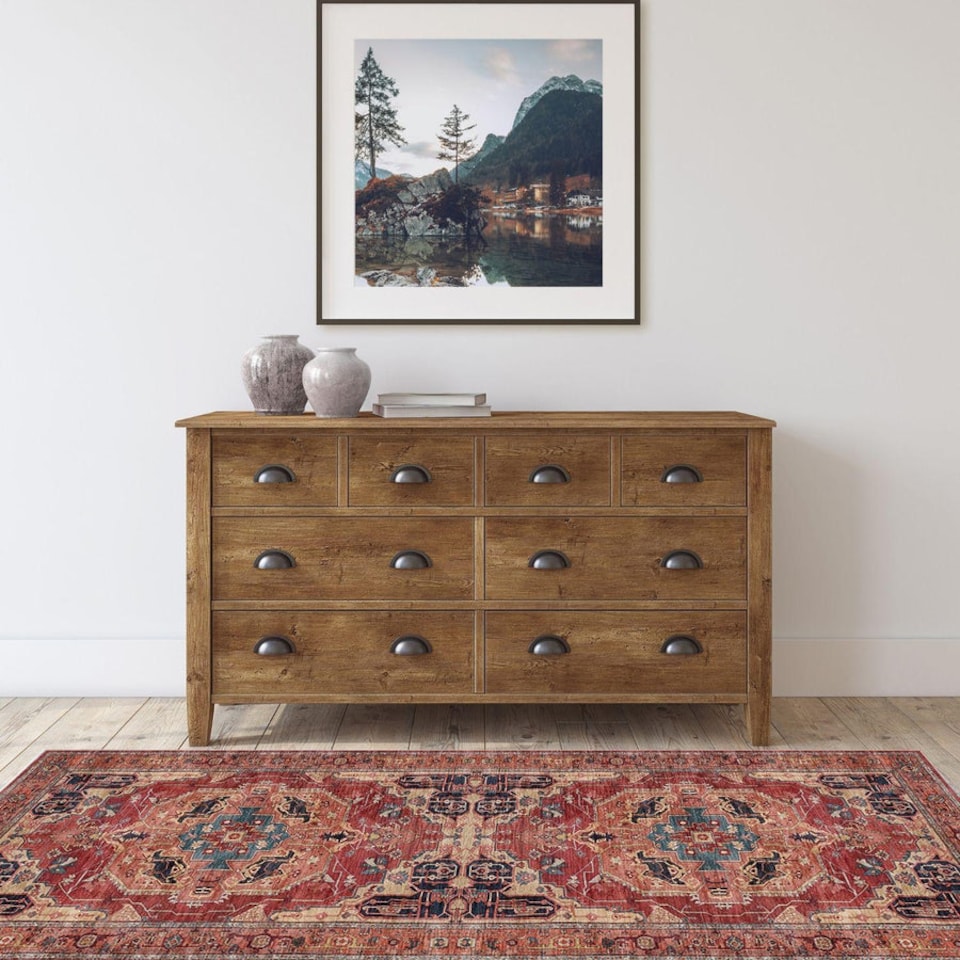 Soft Polyester Rugs Alya Washable Persian Classic Floor Rug Soft Polyester - Tesco Groceries