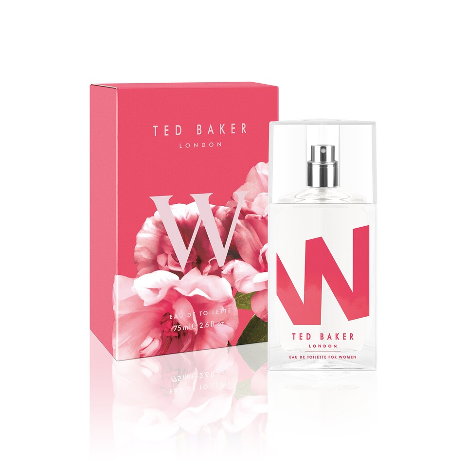 image 1 of Ted Baker M and W EDT Bundle, Woman and Man Eau De Toilette, Includes M with Unique Notes of Tonka Bean and Musk, W with Notes of Fig Leaf, White Peony and Violet, 2 x 75ml | Black | 2