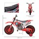 image 5 of HOMCOM Kids Electric Motorbike, 12V Battery Powered Kids Motorbike for Boys and Girls with Training Wheels, Start-up Button, Pedal, for Ages 3-5 Years - Red