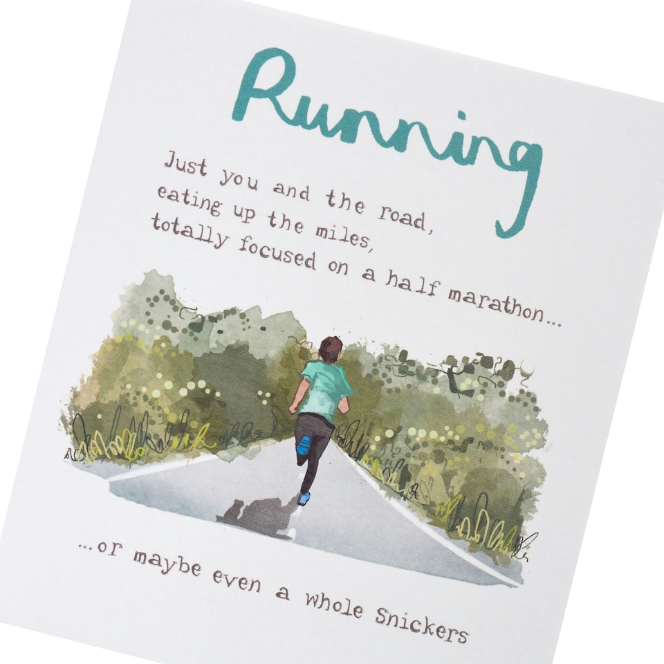 image 1 of Humour Birthday Card - Running