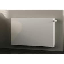 400mm (H) x 1400mm (W) - White Horizontal Flat - Type 22 - Radiator (Madrid) - Double Convector - (0.4m x 1.4m) - Depth 105mm