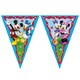 image 2 of Disney Mickey Mouse Rock the House Paper Flag Bunting Banner 2m