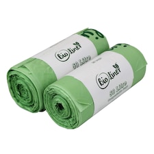 BioLiner 80 Litre Compostable Bags for Swing Bins & Dustbins - 2 Rolls