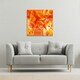 image 2 of Orange Geometric (Canvas Print) 61 x 61 x 4cm