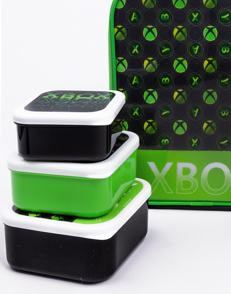 image 1 of Xbox Lunch Bag for Kids Game Console Controller Logo School Dinner Bag, BPA Free Water Bottle Snack Pots Drink Food Containers