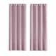 image 1 of Lilac Lined Blackout Eyelet Curtains - 46 x 54 Inch Drop - 2 Panel | Purple | One Size