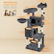 image 3 of Yaheetech 163 cm Large Cat Tower with Condos Platform Perch Dark Grey