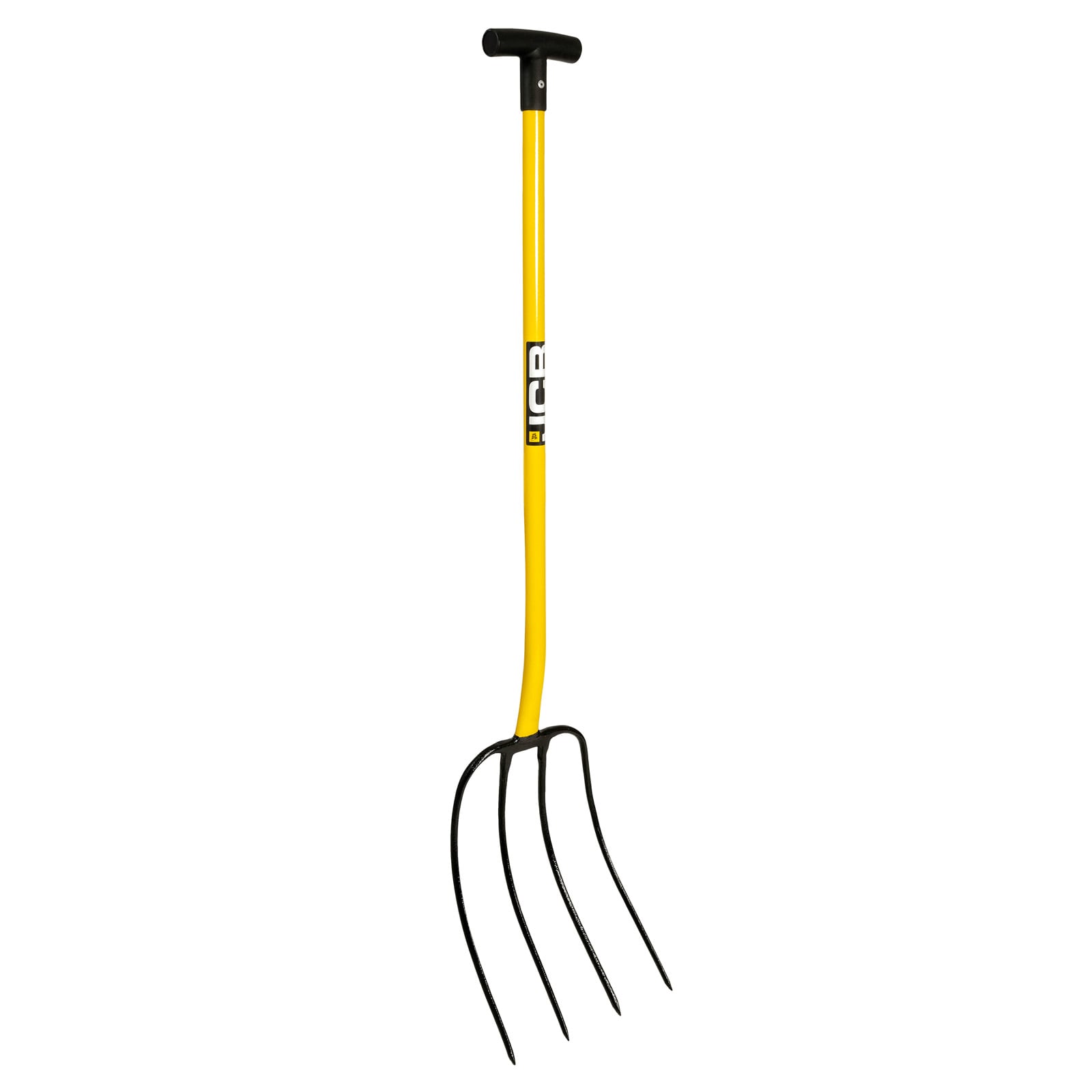 JCB 32 inch 4 Prong Professional Manure Fork T Handle Heavy-Duty Steel
