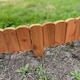 image 3 of Wooden Log Roll Style Garden Lawn Edging (70cm x 10cm) - 3 Panels