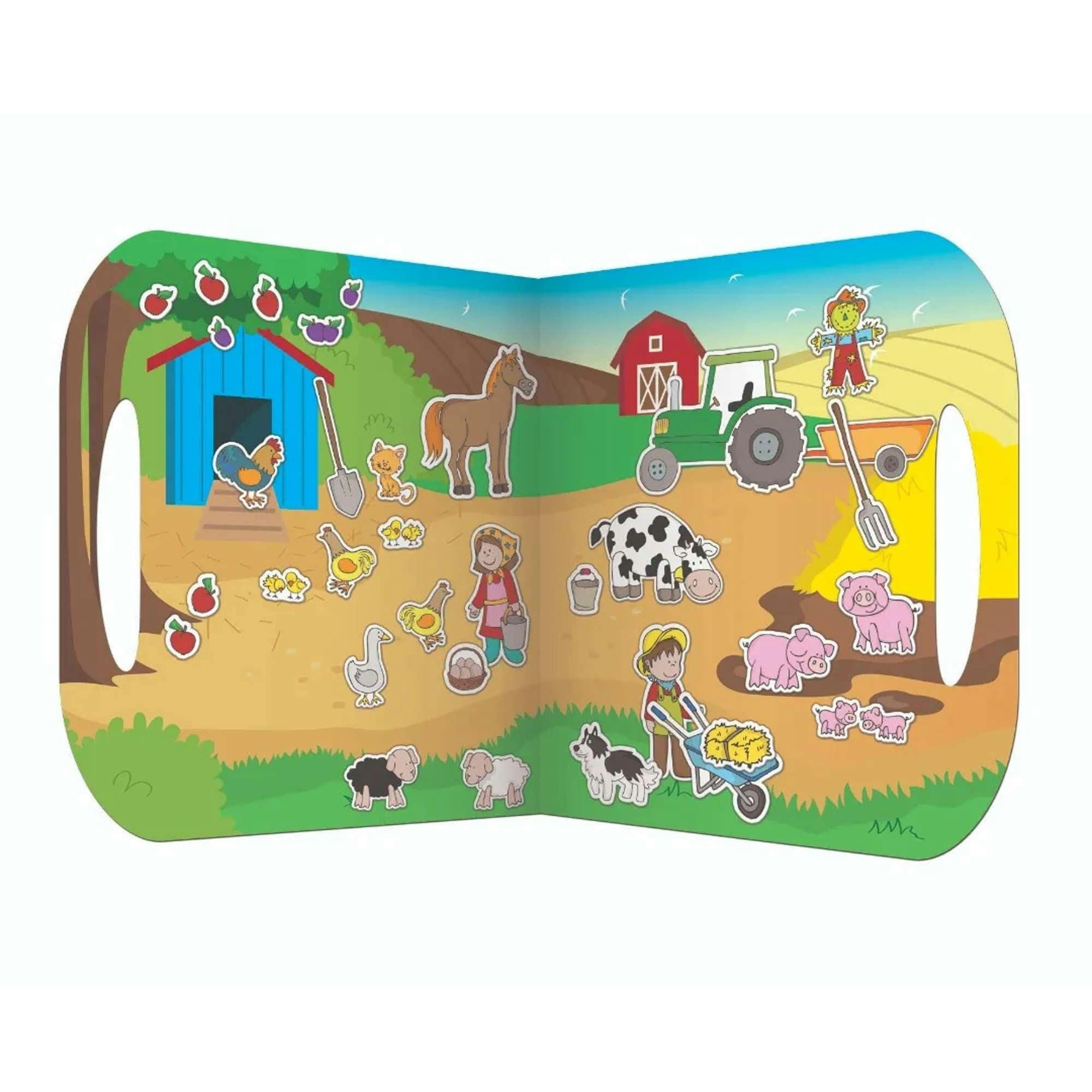 Fiesta Crafts Farm Stickabouts Sticker Sets - Glue-Free Stickers