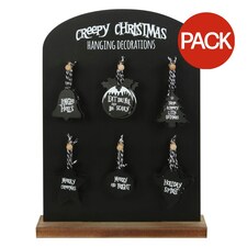 Something Different Creepy Hanging Sign Set (Pack of 36) - Black - One Size