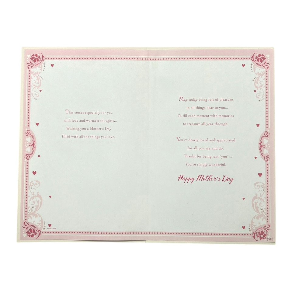 image 1 of Especially For You Heart Design Keepsake Mother's Day Boxed Card