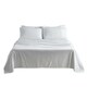 image 1 of Luxury 400TC Sateen Soft Touch Hotel Quality Flat Sheet Bed Linen | White | King