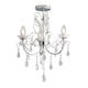 image 1 of Tabitha 3 Light Semi Flush Bathroom Multi Arm Ceiling Light Chrome, Clear Crystal (K9) Glass Detail IP44, G9