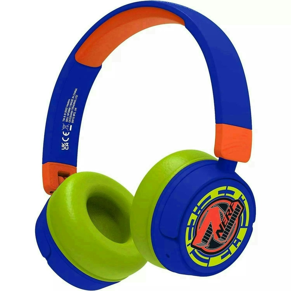 OTL Nerf Kid's Wireless Bluetooth Headphones with Built-in Microphone Blue