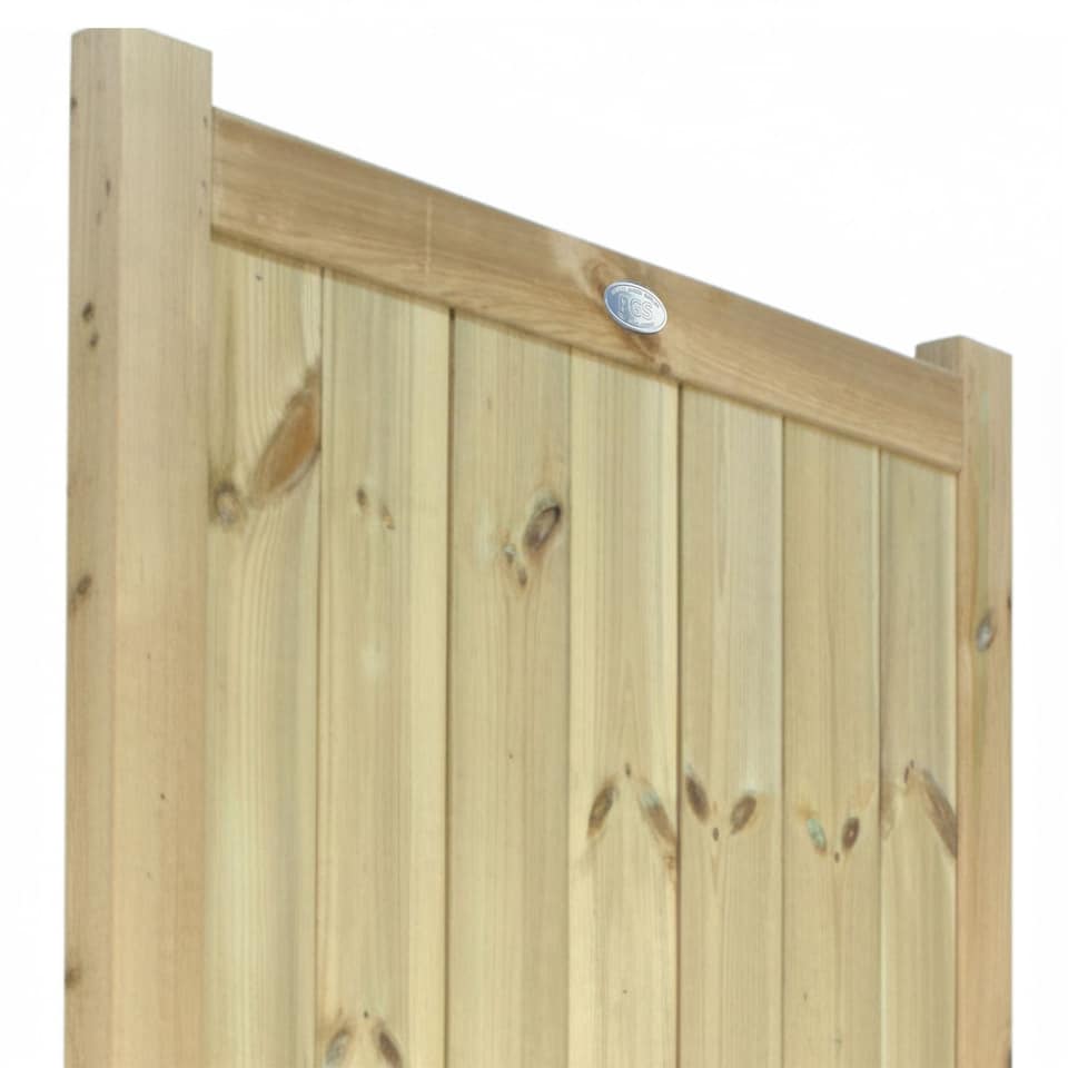 image 1 of Ultimate T&G Gate 4ft x 3ft Vertical Smooth-Planed Fully Framed Treated Door