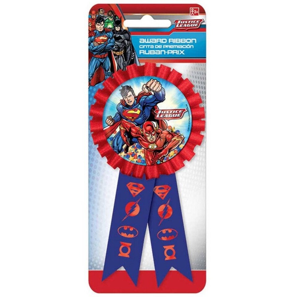 Justice League Character Badge - Blue/Red - One Size