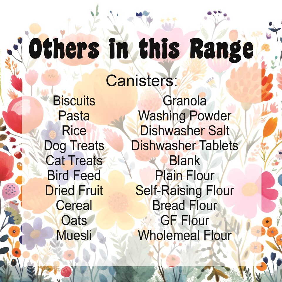 image 1 of Bright Floral Dishwasher Tablets Storage Tin