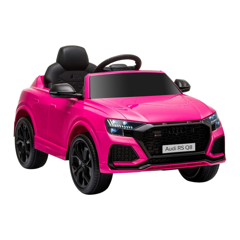image 1 of HOMCOM Audi RS Q8 Licensed Electric Car for Kids, 6V Kids' Electric Ride on with Remote Control, 7Ah Big Battery, Lights Bluetooth, Music USB, for 3-5 Years Old, Pink